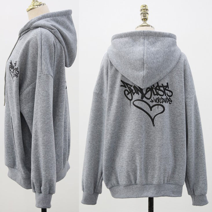バック ハートロゴ フード スウェット ジョガーパンツ 起毛 SET
