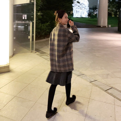 ニット ワンピース 2色 フリル 長袖 韓国 カジュアル