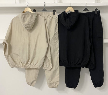 フード パーカー トラック パンツ カジュアル セットアップ